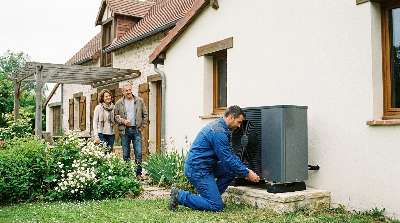 Pose d'une pompe à chaleur — aides rénovation énergétique 2026